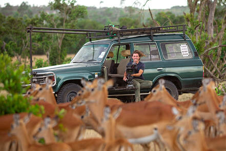 Kenya Wildlife Filming Vehicle Car Hire with Jamie Unwin